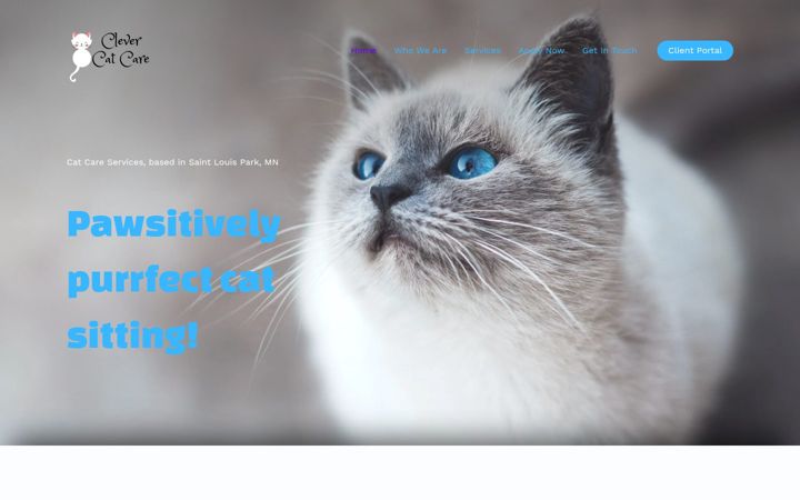 Screenshot of clevercatcareslp.com