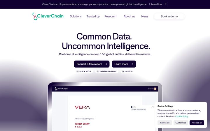 Zrzut ekranu cleverchain.ai
