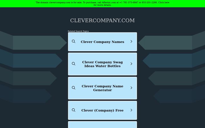 Screenshot of clevercompany.com