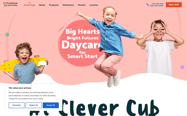 Skärmbild av clevercub.ca