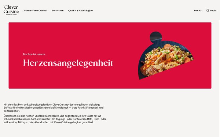 Screenshot of clevercuisine.de