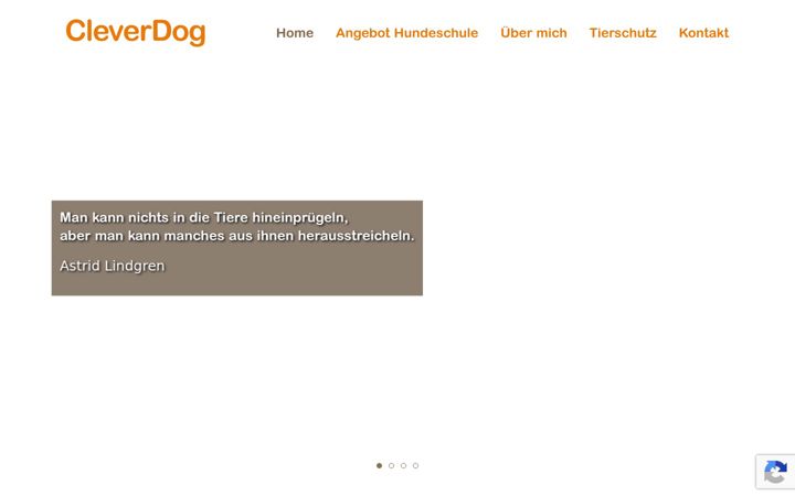 Screenshot of cleverdog.ch