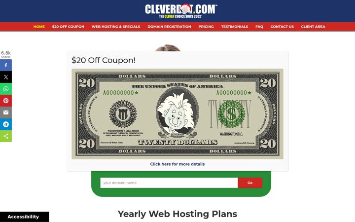 Screenshot of cleverdot.com