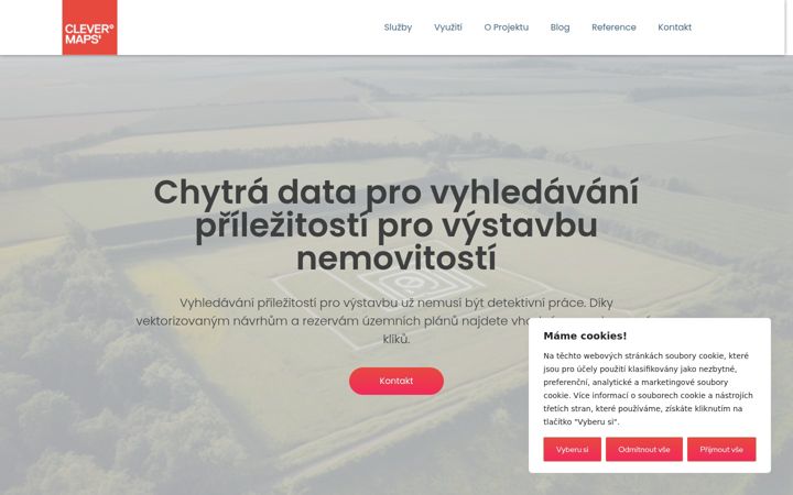 Screenshot di cleverestate.cz
