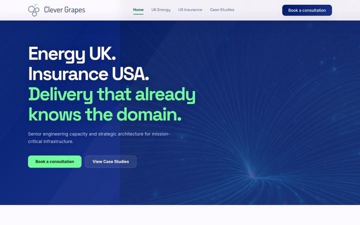 Screenshot of clevergrapes.com