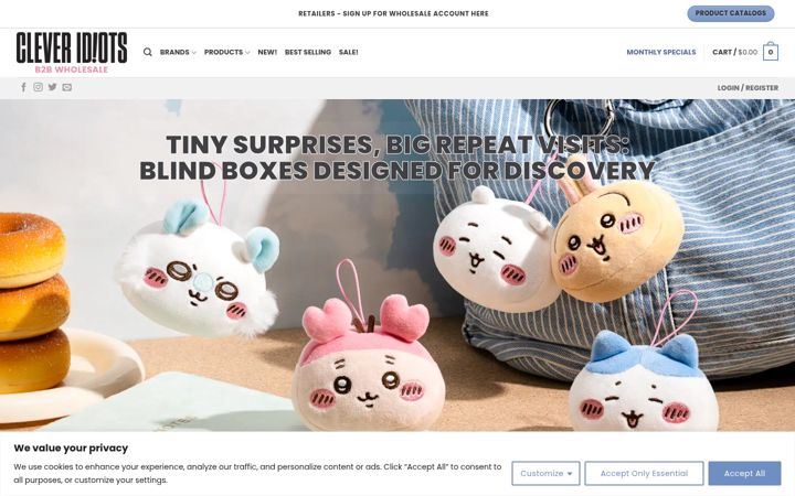 Screenshot of cleveridiots.com