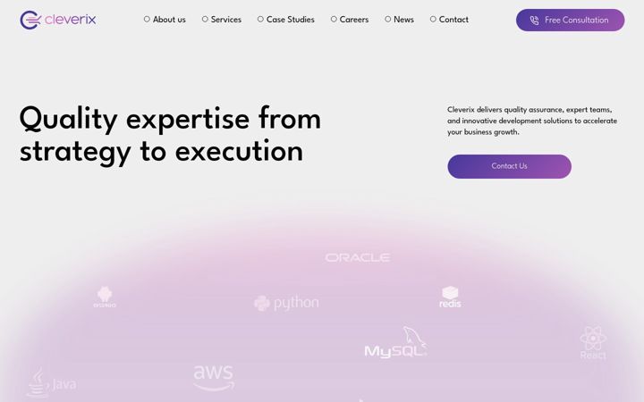 Screenshot of cleverix.com