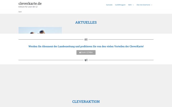 Screenshot of cleverkarte.de