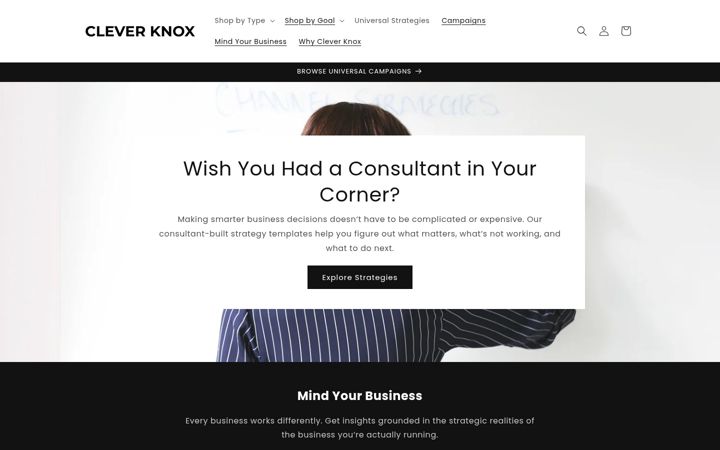Screenshot of cleverknox.com