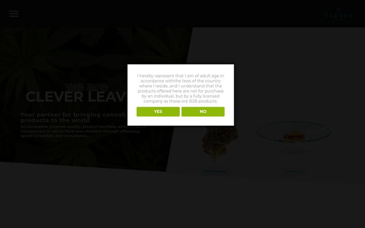Screenshot von cleverleaves.com