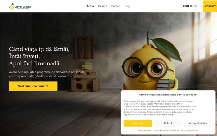 Zrzut ekranu cleverlemon.ro