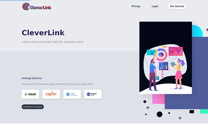 Screenshot of cleverlink.pro