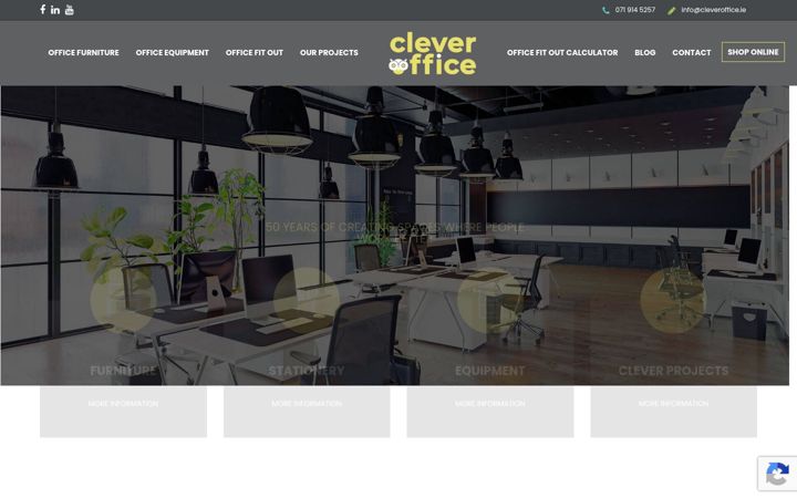 Capture d'écran de cleveroffice.ie
