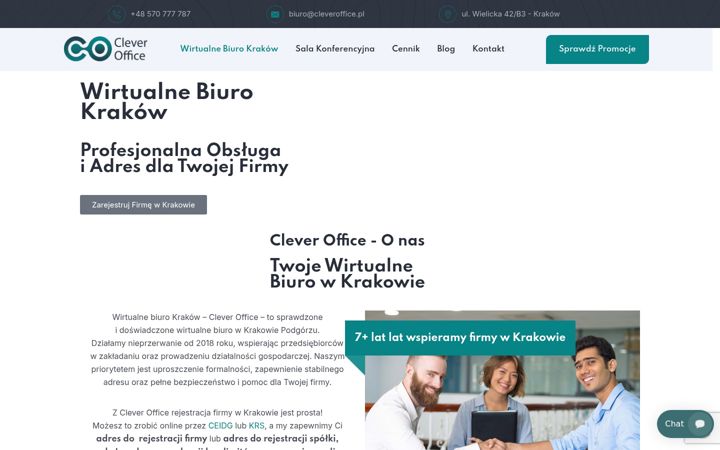 Екранна снимка на cleveroffice.pl