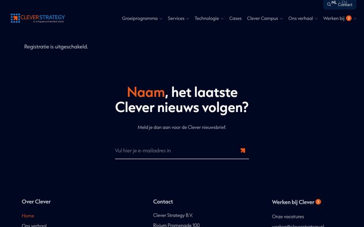 Екранна снимка на clevershops.nl