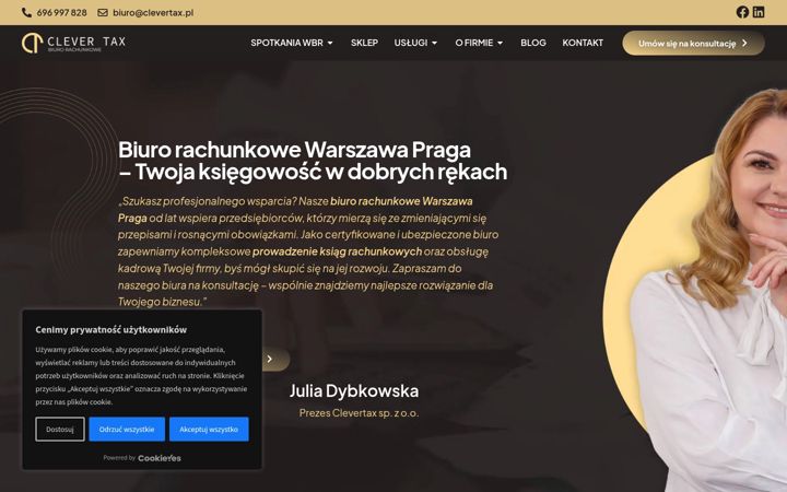 Екранна снимка на clevertax.pl