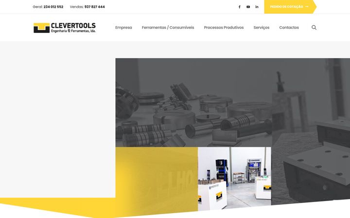 Captură de ecran a clevertools.pt