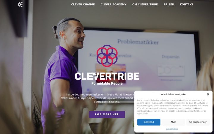 Screenshot of clevertribe.dk
