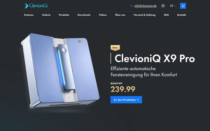 Screenshot of clevioniq.de