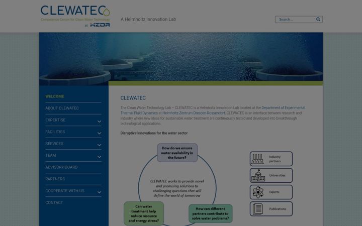 Screenshot of clewatec.de