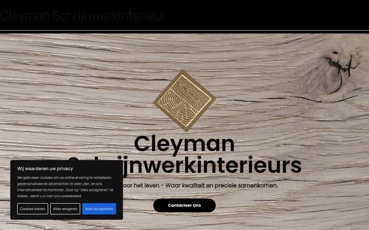 Screenshot of cleymanschrijnwerkinterieur.be