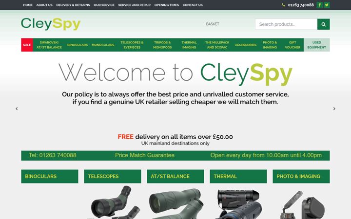 Capture d'écran de cleyspy.co.uk