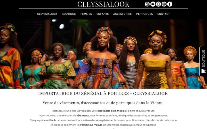 Screenshot of cleyssialook-86.fr