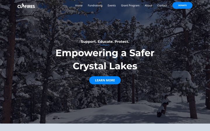 Screenshot of clfires.org