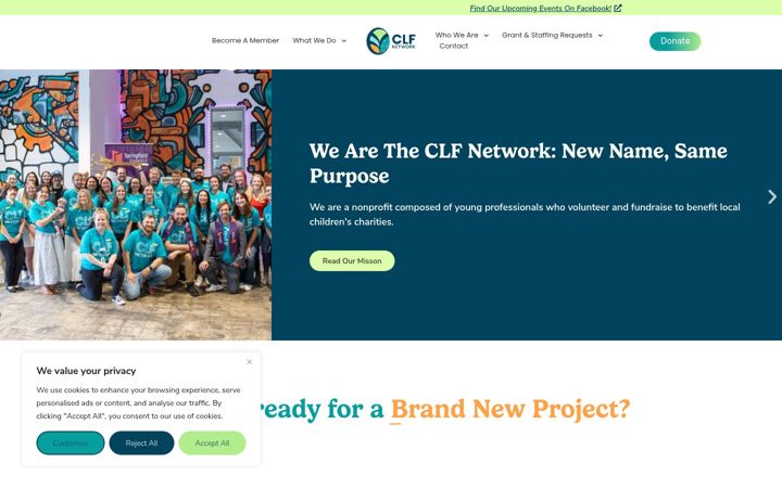 Ekrānuzņēmums no clfnetwork.org