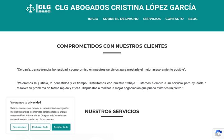 Screenshot of clg-abogados.es