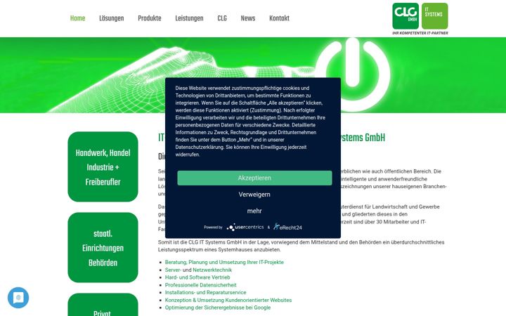 Screenshot of clg-it.de