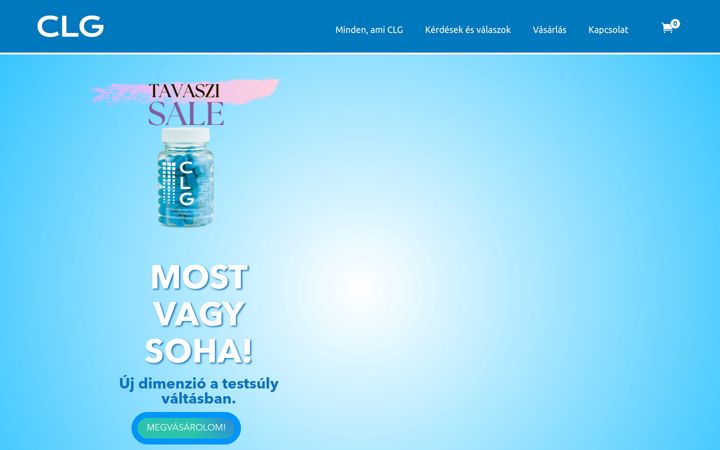 Screenshot stránky clg.hu