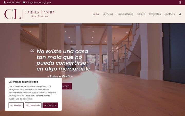Screenshot of clhomestaging.es