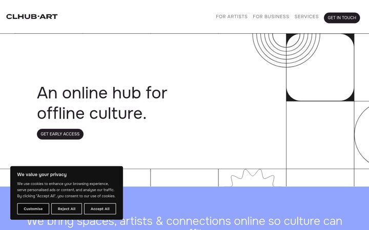 Screenshot of clhub.art