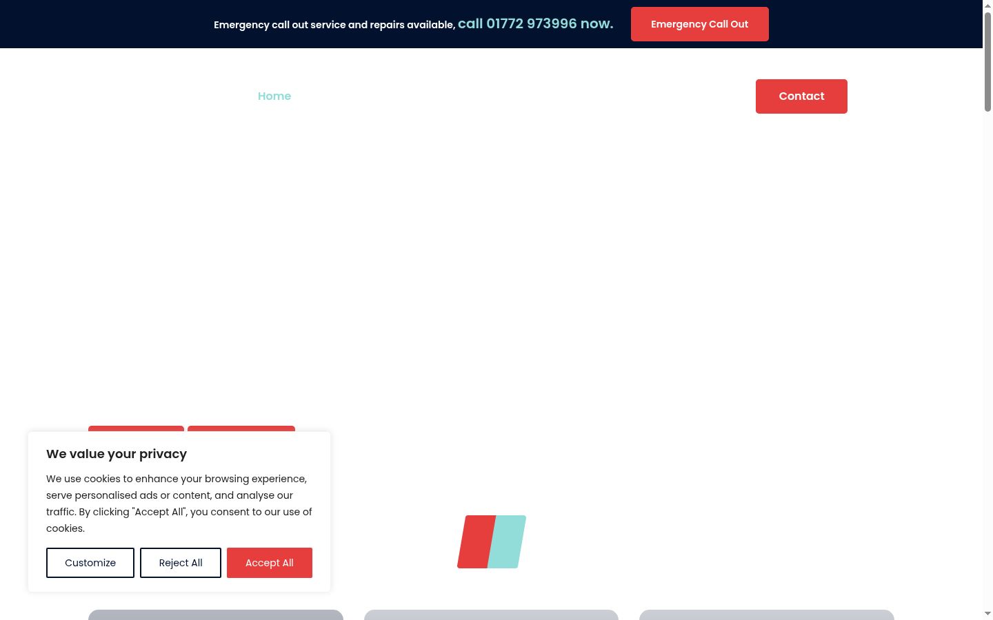 Capture d'écran de la bannière de consentement affichée avant toute interaction