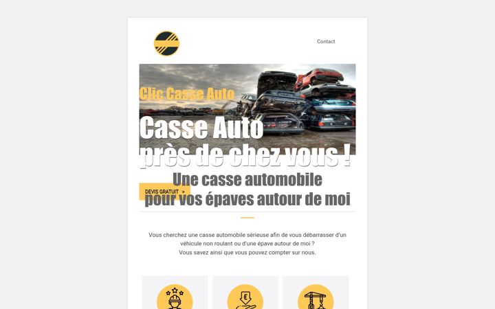 Snímek obrazovky clic-casse-auto.fr