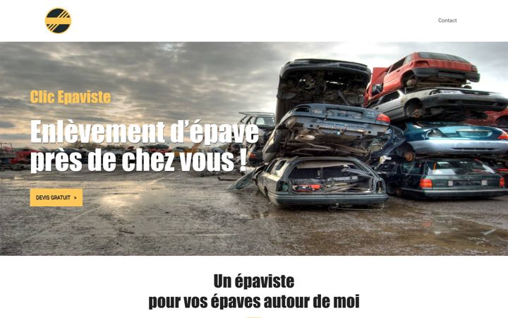 Snímek obrazovky clic-epaviste.fr