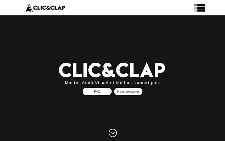 Snímek obrazovky clic-et-clap.fr