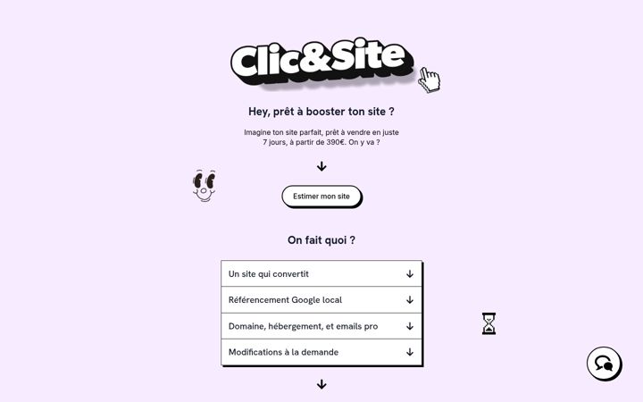 Screenshot of clic-site.fr