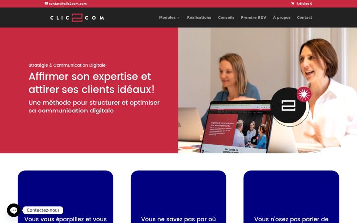 Screenshot of clic2com.com