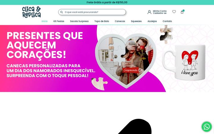 Képernyőkép: clicaereplica.com.br