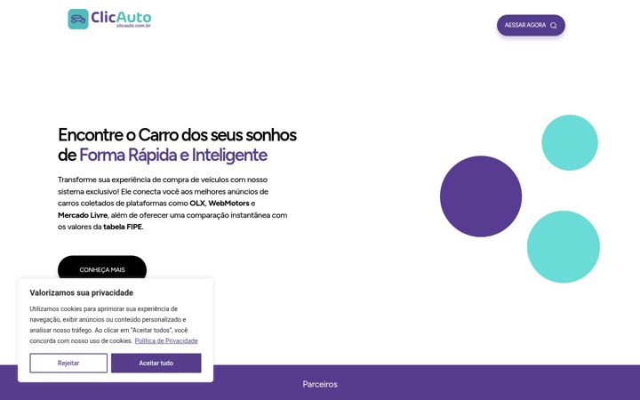 Screenshot of clicauto.com.br