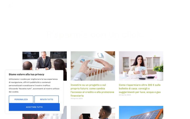 Screenshot di cliccaerisparmia.it