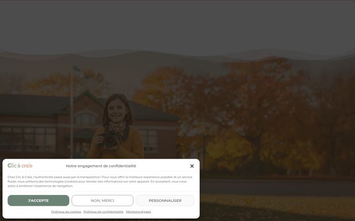 Screenshot of clicetcraie.com
