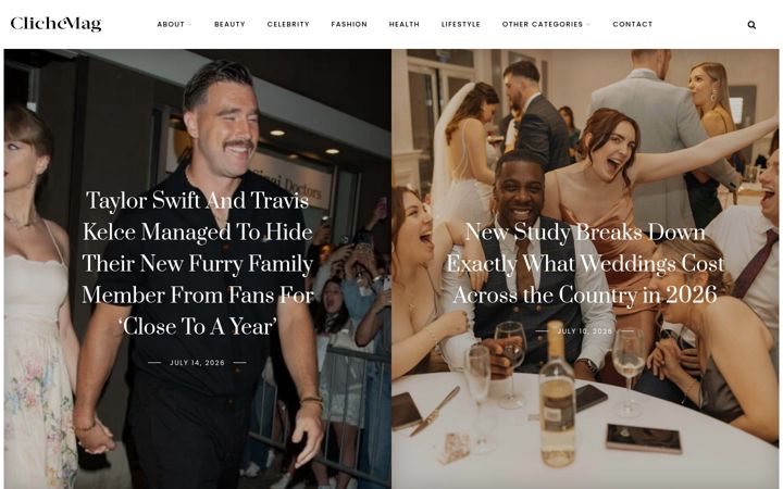 Screenshot of clichemag.com