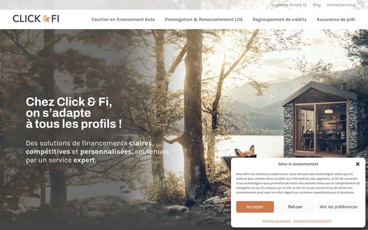 Screenshot of click-and-fi.fr