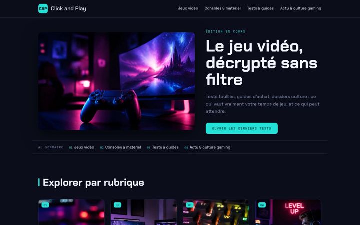 Screenshot of click-and-play.fr