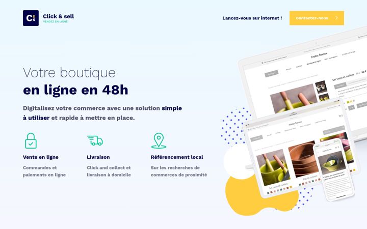 Screenshot of click-n-sell.fr