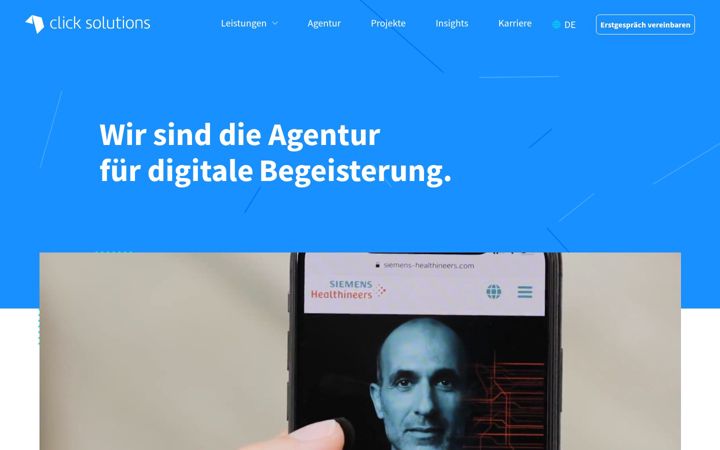 Screenshot of click-solutions.de