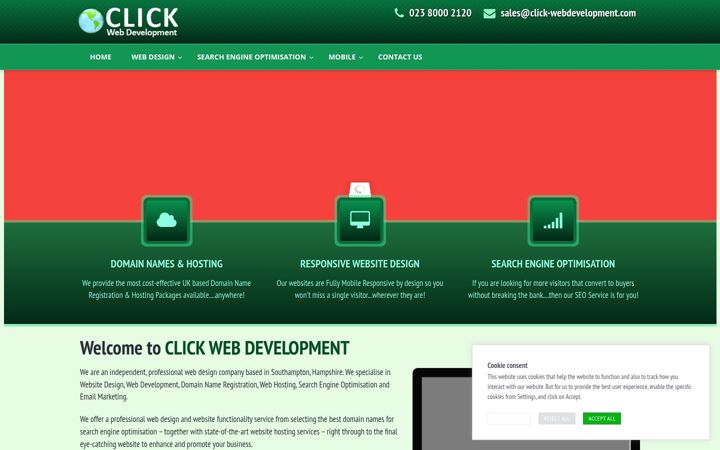 Screenshot of click-webdevelopment.com